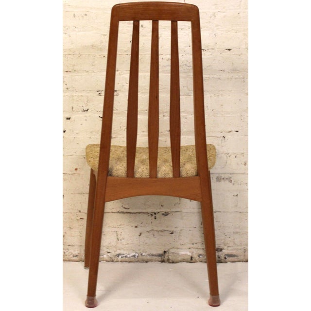 Wood Mid 20th Century Set of Four Teak and Tweed Dining Chairs by Sun Furniture For Sale - Image 7 of 17