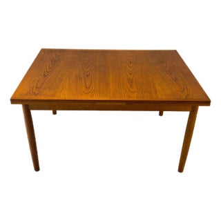 1950s Børge Mogensen Oak Draw Leaf Dining Table Produced by CM Madsen for FDB Møbler For Sale