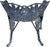 This "laurel" chair, after Coalbrookdale has the laurel back with berries and the griffin or sometimes written as a swan...