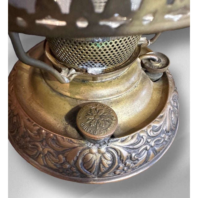 Late 19th Century Victorian Chandelier With Painted Shades For Sale - Image 11 of 18