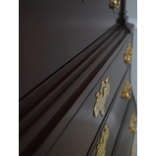 Stickley Colonial Williamsburg Cw 190 Mahogany High Chest For Sale - Image 13 of 18