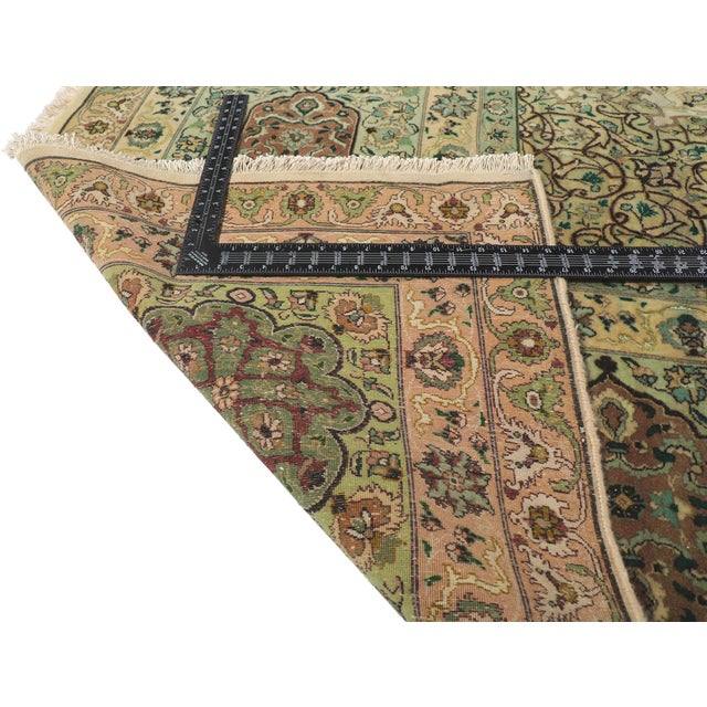 Vintage Persian Tabriz Rug, 12'06 X 19'01 For Sale - Image 9 of 12