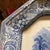 Antique English Blue Transfer Ironstone Octagonal Platter, River and Castle Scene, Circa Mid-19th Century For Sale - Image 9 of 12