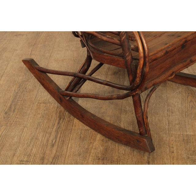 Antique Bentwood Children Rocking Chair For Sale - Image 10 of 13