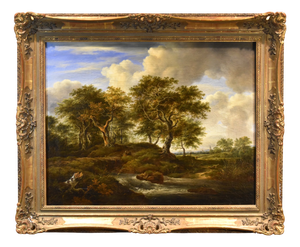 Barend Cornelis Koekkoek, Wooded Landscape, 1840, Oil on Canvas, Framed