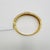 Modern White Diamond Round and Baguette Bangle in 18k Yellow Gold For Sale - Image 3 of 5