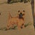 1960s Vintage Hand-Stitched Wool Needlepoint Four Terrier Dog Pillow For Sale - Image 5 of 9