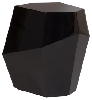 High Three Rocks Black Side Table by Insidherland