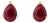 14k Gold Fine 2.1 Ct Ruby Prong Set Solitaire Studs for Mom by VRJewels- A Pair For Sale