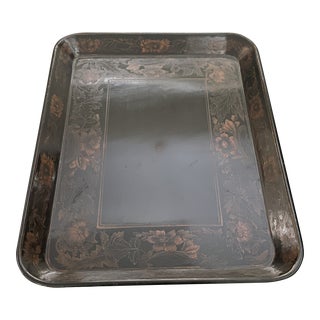 Vaughan Extra Large Painted Wooden Tray For Sale