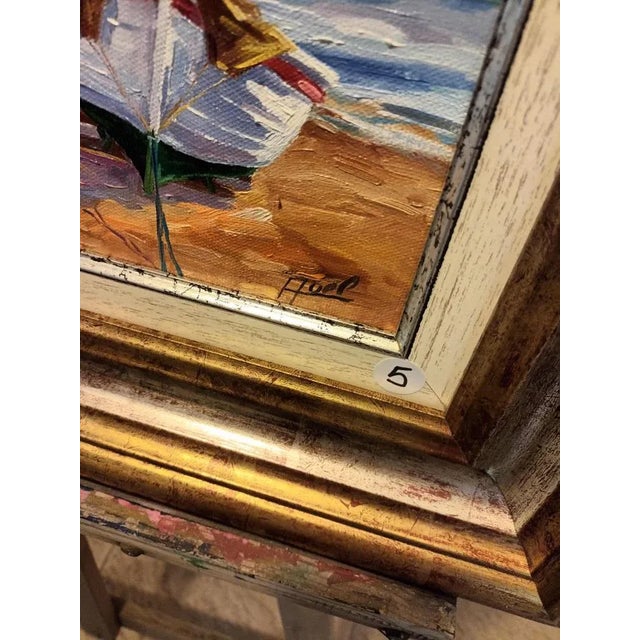 Blue Avel, Coastal Scene, 2023, Oil on Canvas For Sale - Image 8 of 10