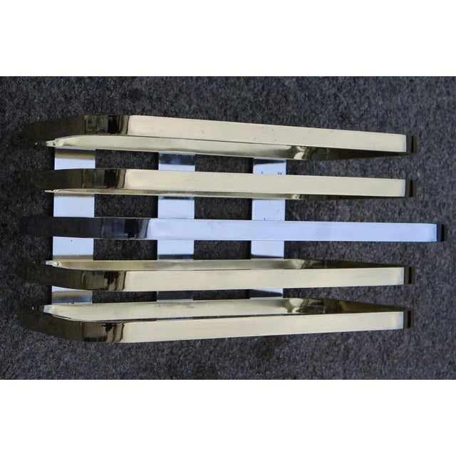 Magazine Rack in Brass from Metalarte, 1970 For Sale - Image 6 of 8