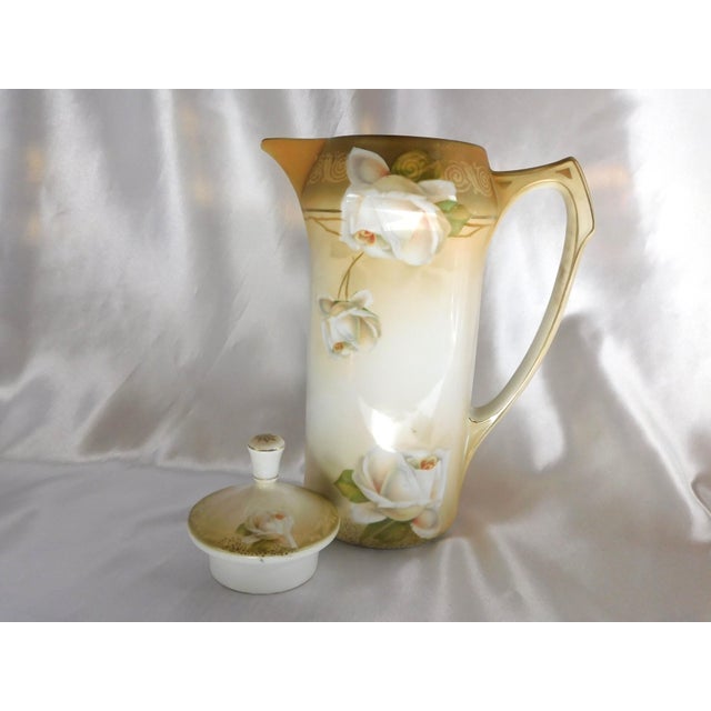 Contemporary 1930s Cream Reinhold Schlegelmilch Germany Chocolate Pot For Sale - Image 3 of 6