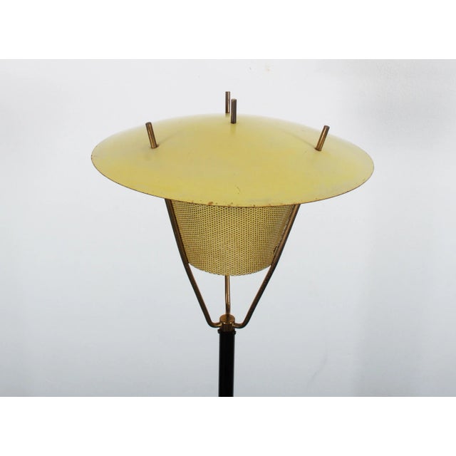 1950s Brass and Iron Floor Lamp by J. T. Kalmar, 1950s For Sale - Image 5 of 8