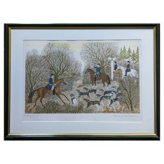 Vincent Haddelsey, The Hunting, Original Hand-Signed Lithograph, Framed For Sale