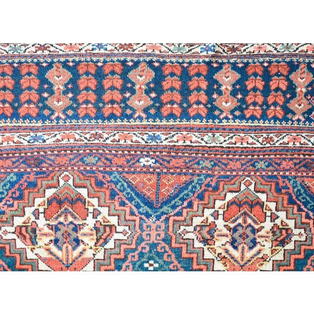 Tribal Early 20th Century Malayer Bag Face Rug For Sale - Image 3 of 13