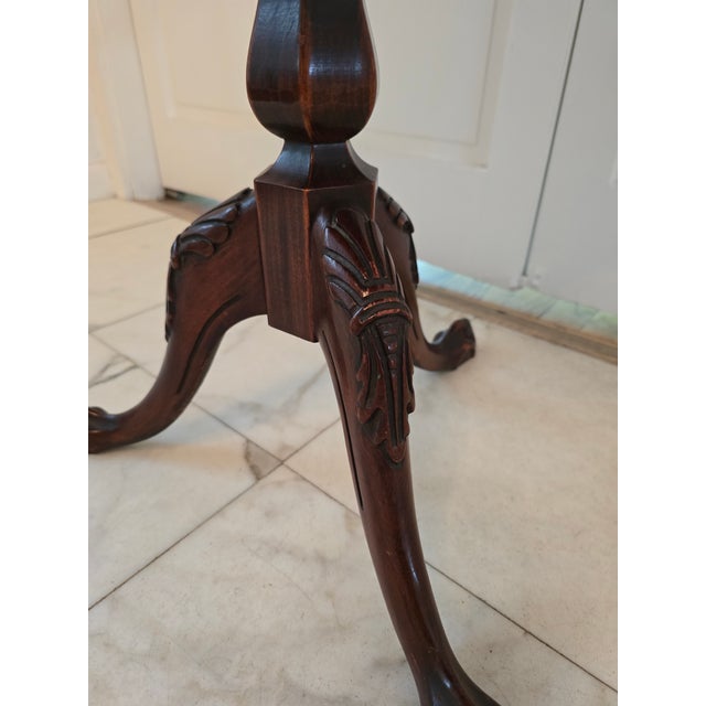Hollywood Regency Vintage Mid Century Era Greek Key 22k Embossed Table For Sale - Image 3 of 10