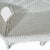 Vintage Palm Beach Regency White Wicker Camelback Settee Loveseat For Sale - Image 9 of 18