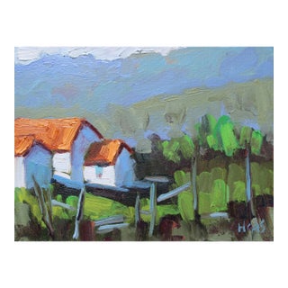 Expressionist Landscape Oil Painting, Modern Impressionist For Sale