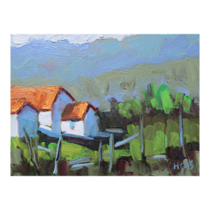 Expressionist Landscape Oil Painting, Modern Impressionist