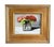 Early 21st Century Red Roses Bouquet Flowers in Vase Oil Painting Including the Antiqued Gold Wood Frame For Sale - Image 5 of 7