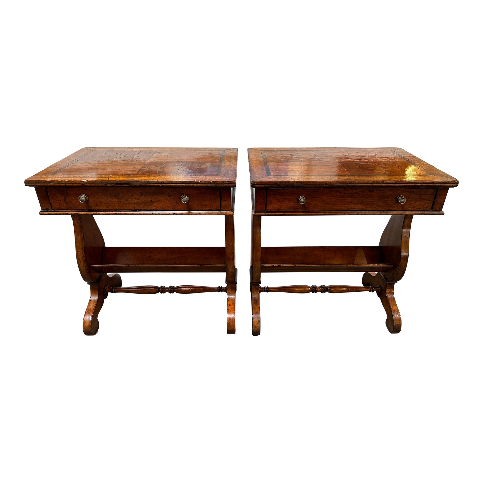 Henredon for Sunrise Home Romanesque Book Tables, a Pair Chairish