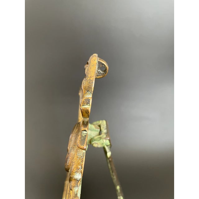 Antique Victorian Gold Gilt Cast Iron Picture Frame For Sale In Las Vegas - Image 6 of 12