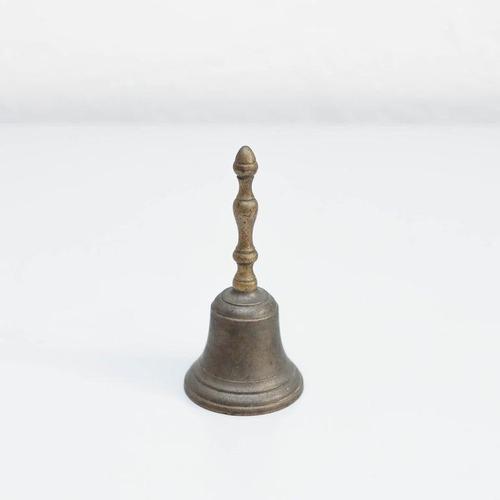 Spanish Rustic Metal Hand Bell, 1960 For Sale - Image 4 of 10