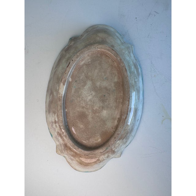 Late 19th Century Majolica Trinket Dish With Lilacs For Sale - Image 4 of 7