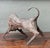 Vintage Metal Abstract Bull Sculpture For Sale - Image 12 of 16
