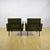 Green Leatherette Armchairs with Metal Frames and Foam Padding, 1970s, Set of 2 For Sale - Image 4 of 9