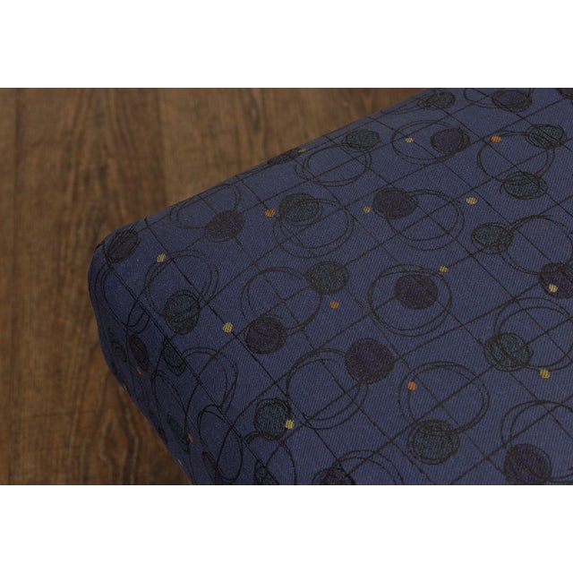 Mid 20th Century Mid Century Modern Upholstered Walnut Bench For Sale - Image 5 of 12