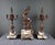 Early 20th Century Marble and Spelter Fireplace Mantel Set by A. Moreau, Set of 3 For Sale - Image 4 of 18