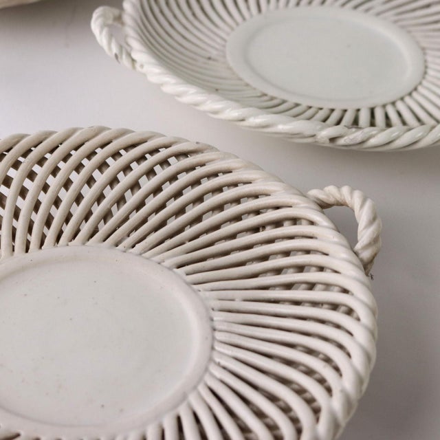 Ceramic Baskets from Bassano, Set of 5 For Sale - Image 3 of 10