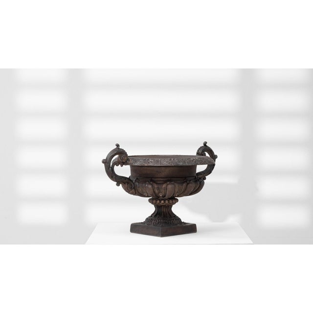 Black 19th Century France Black Iron Planter For Sale - Image 8 of 8