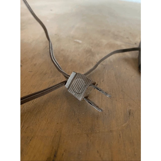 Mid 20th Century Vintage Gothic Carved Wood Plug in Table Lamp For Sale - Image 5 of 5