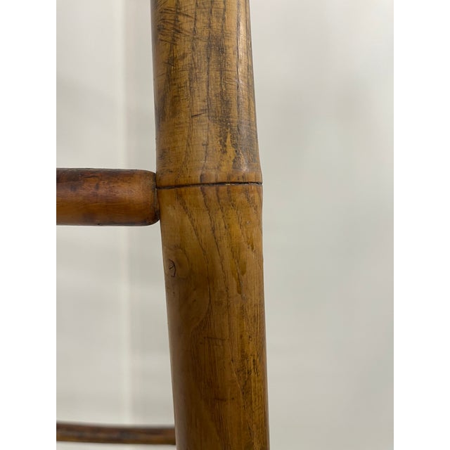 19th Century French Bamboo Folding Double Library Ladder For Sale - Image 11 of 18