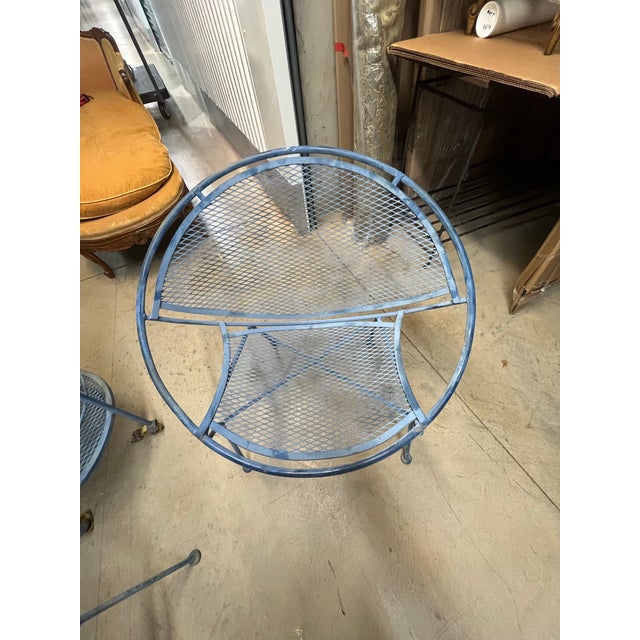 Mid-Century Modern Vintage Salterini Radar Wrought Iron Set, 4 Pieces, Attributed For Sale - Image 3 of 6