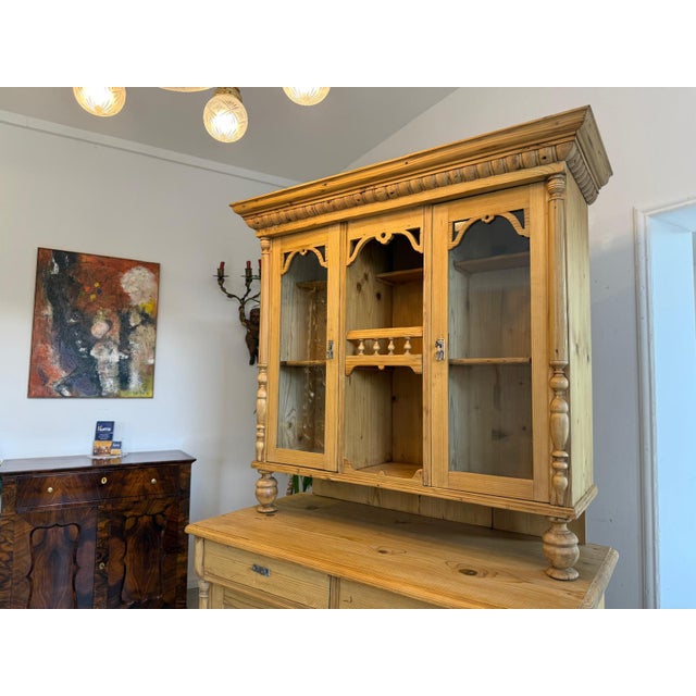 Gründerzeit Wood Kitchen Cupboard For Sale - Image 12 of 15