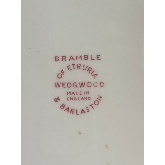 1960s Wedgwood Bramble Pink 8.25” Set of 4 Plates For Sale - Image 10 of 12