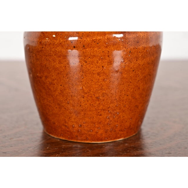 Roycroft Pottery Antique Arts & Crafts Glazed Ceramic Jug, Circa 1920s For Sale - Image 9 of 14