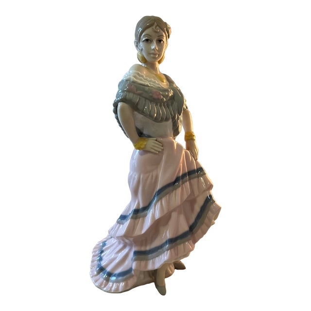 Large Flamingo Dancer Figurine Tropical For Sale