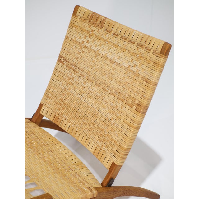 JH512 Folding Chair in Rattan and Oak by Hans J. Wegner for Johannes Hansen, Denmark, 1950s For Sale - Image 15 of 18