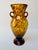 Vintage Tortoiseshell Art Glass Amphora Vase For Sale - Image 9 of 10