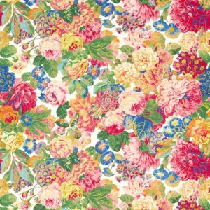 Sanderson Rose & Peony Fabric in Cerise