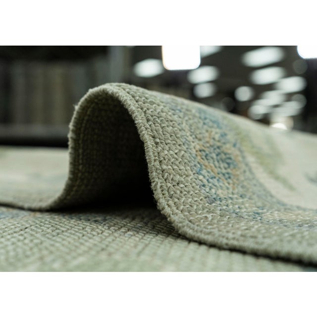 Textile Turkish Oushak Rug 6'1" x 9'1" #19127 For Sale - Image 7 of 8