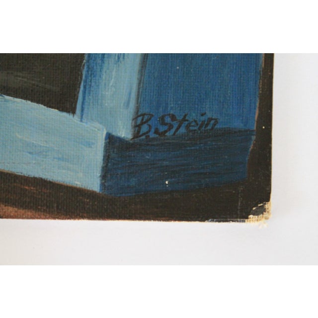 1970s Vintage Unframed Moody Still Life Painting on Board For Sale - Image 5 of 14