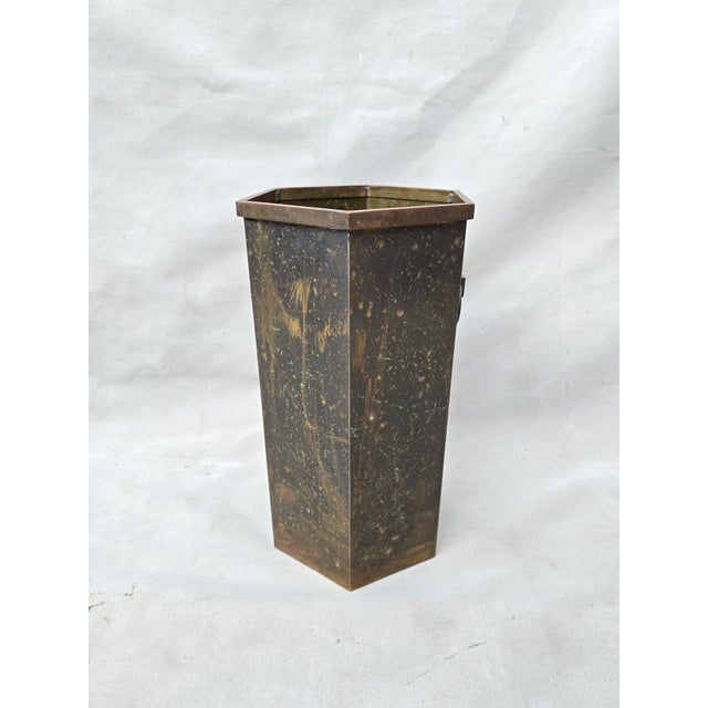 This is a beautiful copper umbrella stand by Frederick Cooper. The copper has aged beautifully and shows just the right...