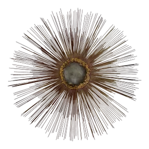 1970s Mid-Century Modern Bruce and William Fiedle Bronze Sunburst Wall Sculpture