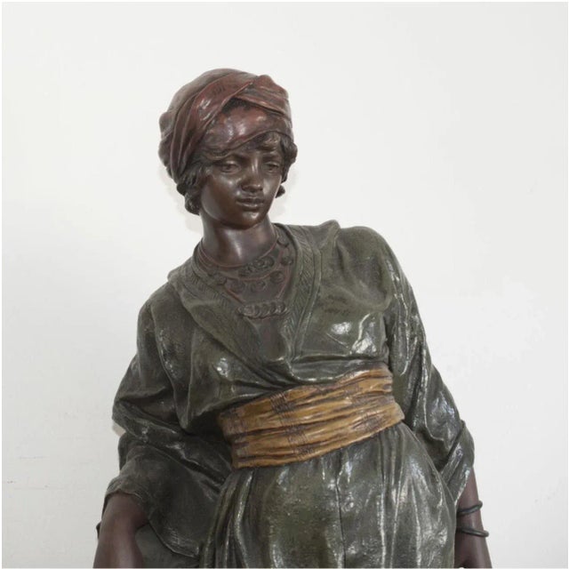 Islamic Antique Freidrich Goldscheider Figurative Terra Cotta Sculpture For Sale - Image 3 of 12